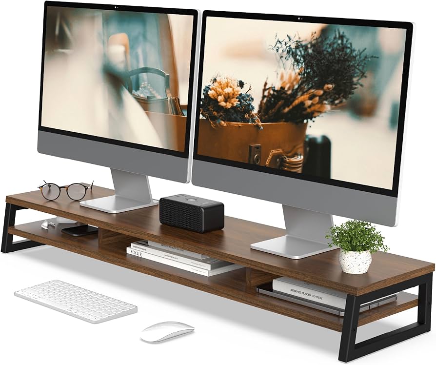 Amazon.co.jp: Fenge モニター台 卓上 デスクシェルフ モニター Amazon.co.jp: Fenge モニター台 卓上 デスクシェルフ モニター