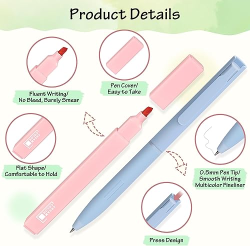 Miniatura 10 de 12 resaltadores de gel bíblico brillantes que no se corren y 5 bolígrafos con 90 pestañas laminadas de la Biblia, kit de diario bíblico estético,
