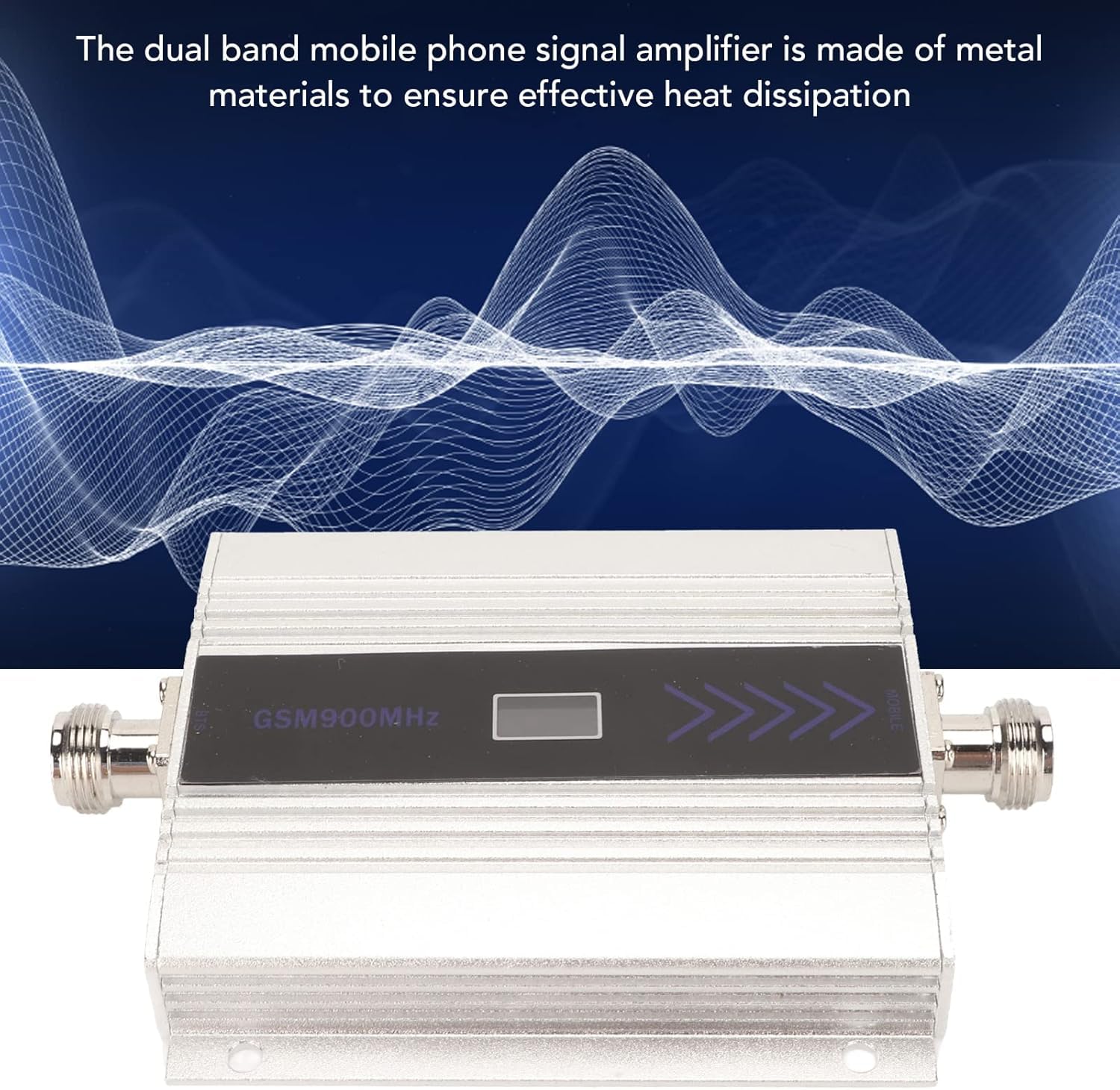 Amplificador de Señal de Teléfono Celular, Amplificador de Señal de Teléfono Celular, Descarga Rápida de Datos, Sonido, gsm DCS LTE B3 para Oficina (Enchufe de la UE)