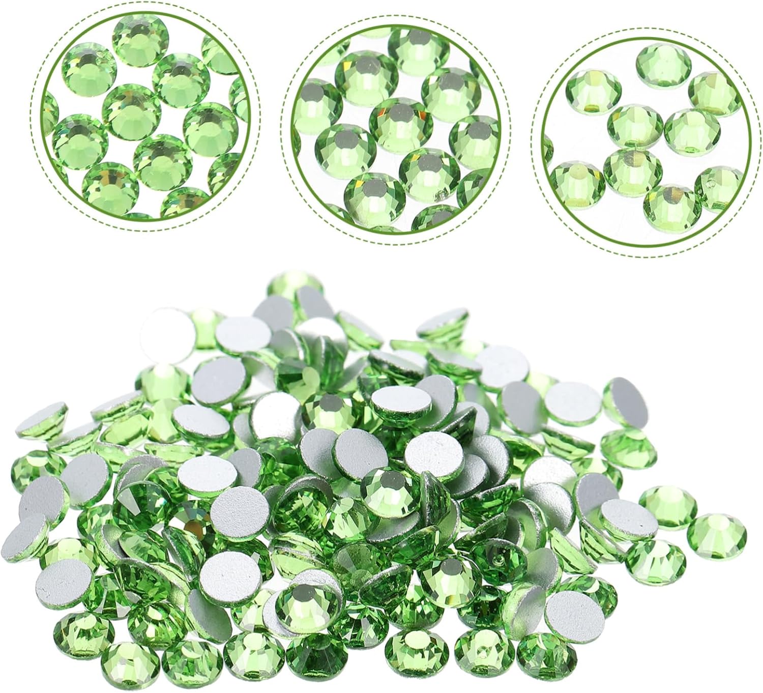 DOITOOL 3sets Rhinestone Nail Art Flatback Decorative Ornaments for Crafting Phone Cases Easy to Apply Creative Nail Decorations