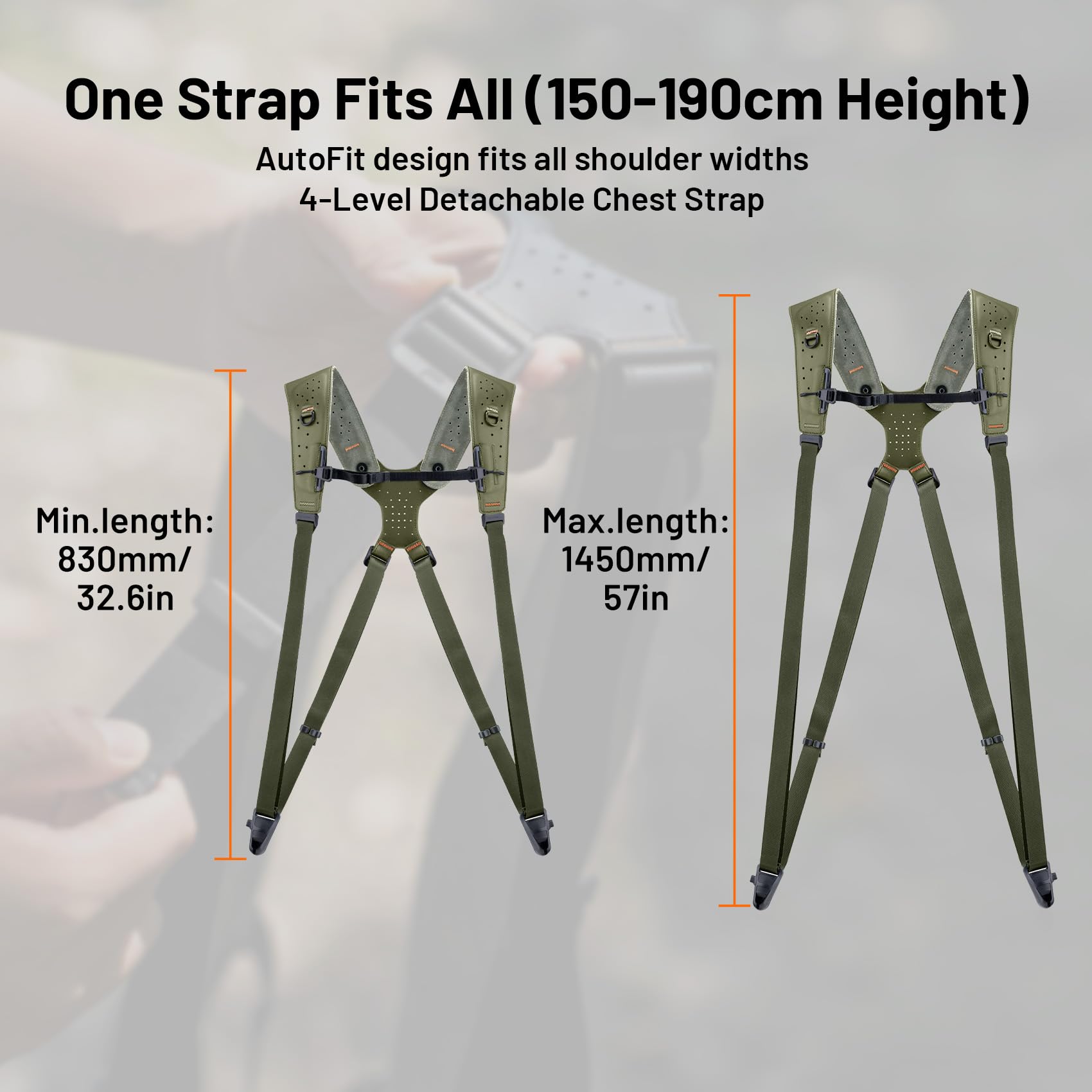 PGYTECH Camera Strap Master, Arnés Doble Hombro de Cuero para 3 Cámaras, Arnés de Cámara Ajustable para Fotógrafos Profesionales