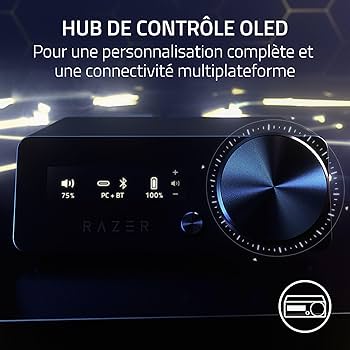 ヘッドホン Razer Kraken V4 Pro & Base Station Razer Kraken V4 Pro Wireless RGB Gaming Headset with OLED