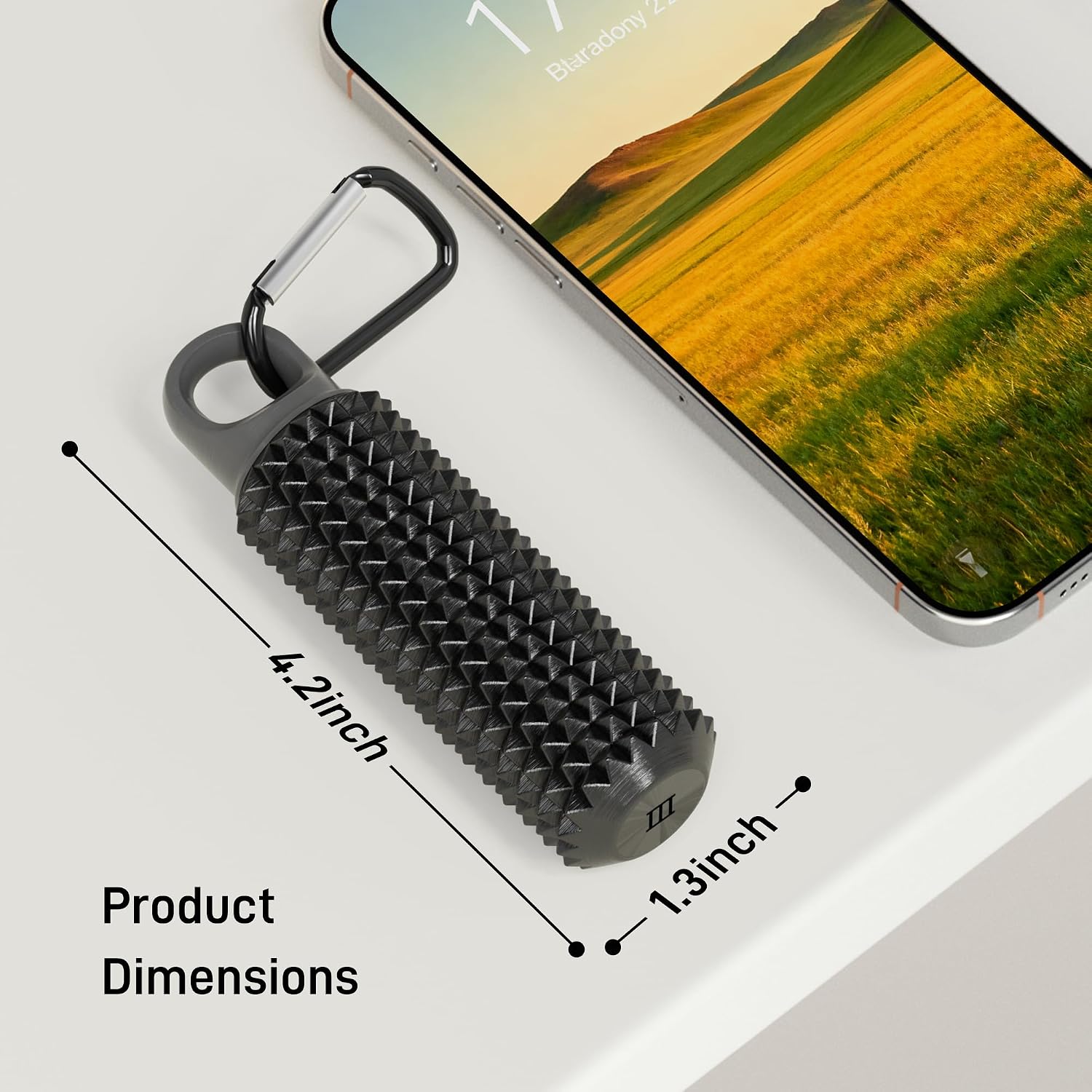 Little Ouchies Pain Fidget Toy with Adjustable Weight & Carabiner, 3D Printed Spiky Sensory Keychain for Anxiety Relief and Focus - Portable Stress Relief Tool for Adults, Teens, Skin Picking-1 Pack