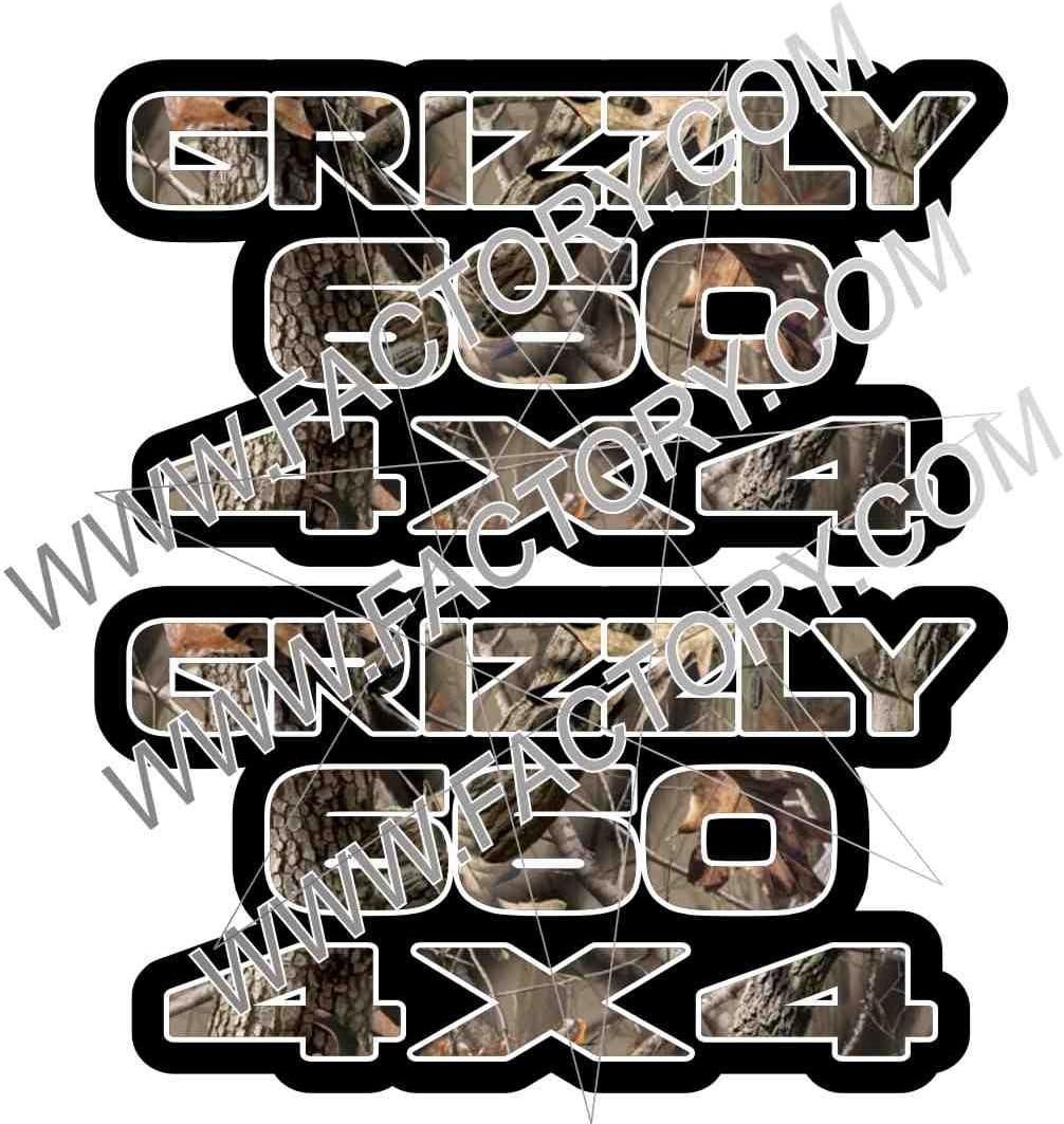 Yamaha Grizzly 660 Gas Tank Graphics Camo 4x4