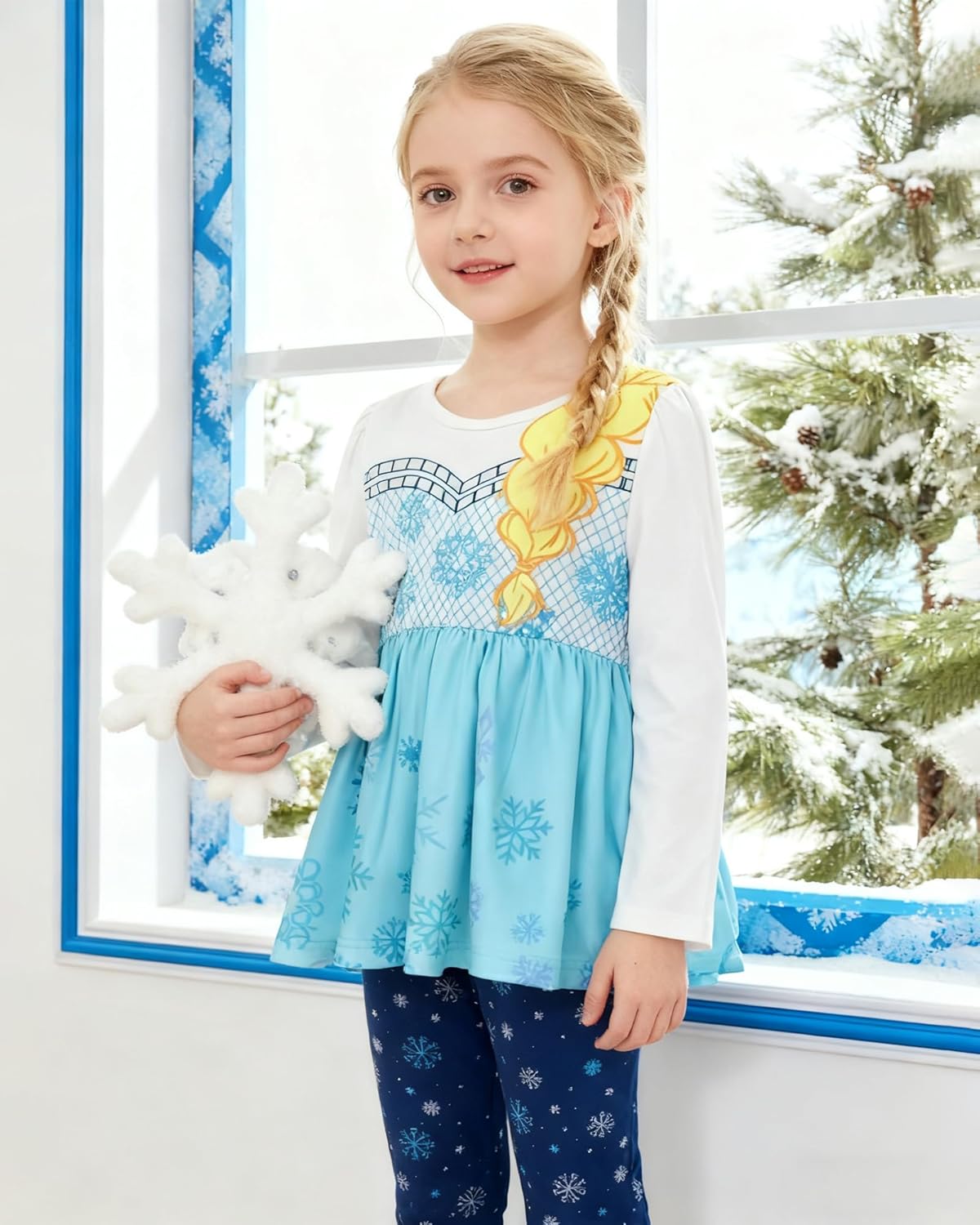 Toddler Girl Clothes Long Sleeve T-Shirt + Leggings Princess Toddlers Girls Outfits 2-7Y Kid 2Pcs Sets - Image 4