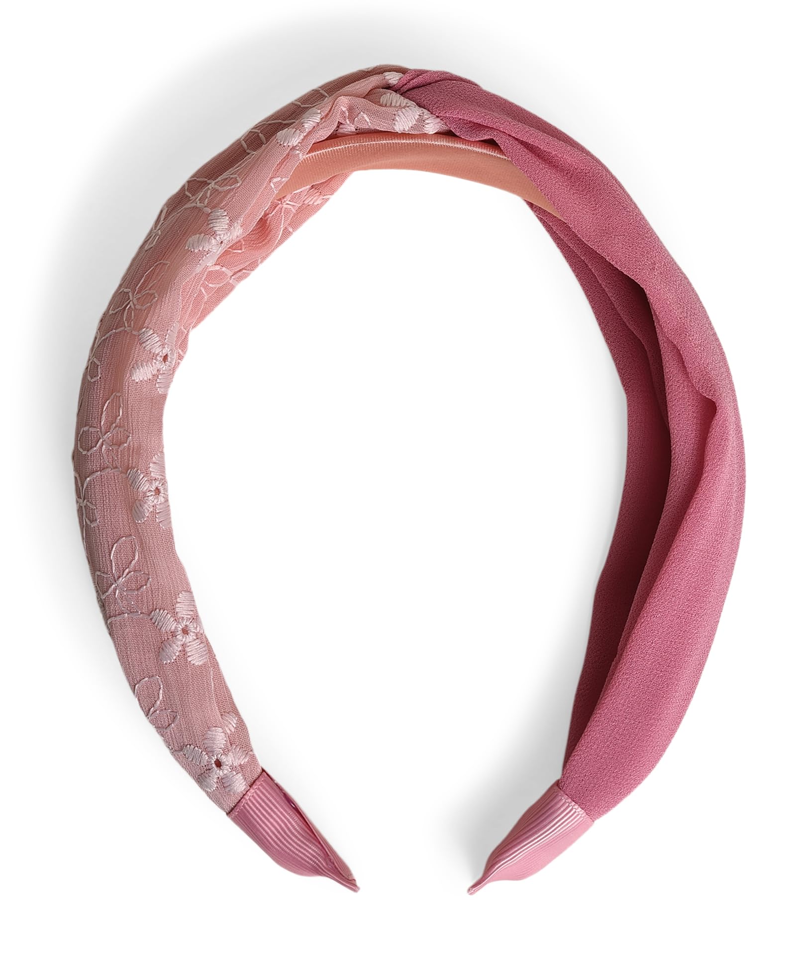Mi Arcus Premium Ultra Soft Solid & Floral Design Pink Headband for Baby Girls of Aged 1 Years+-picture-38