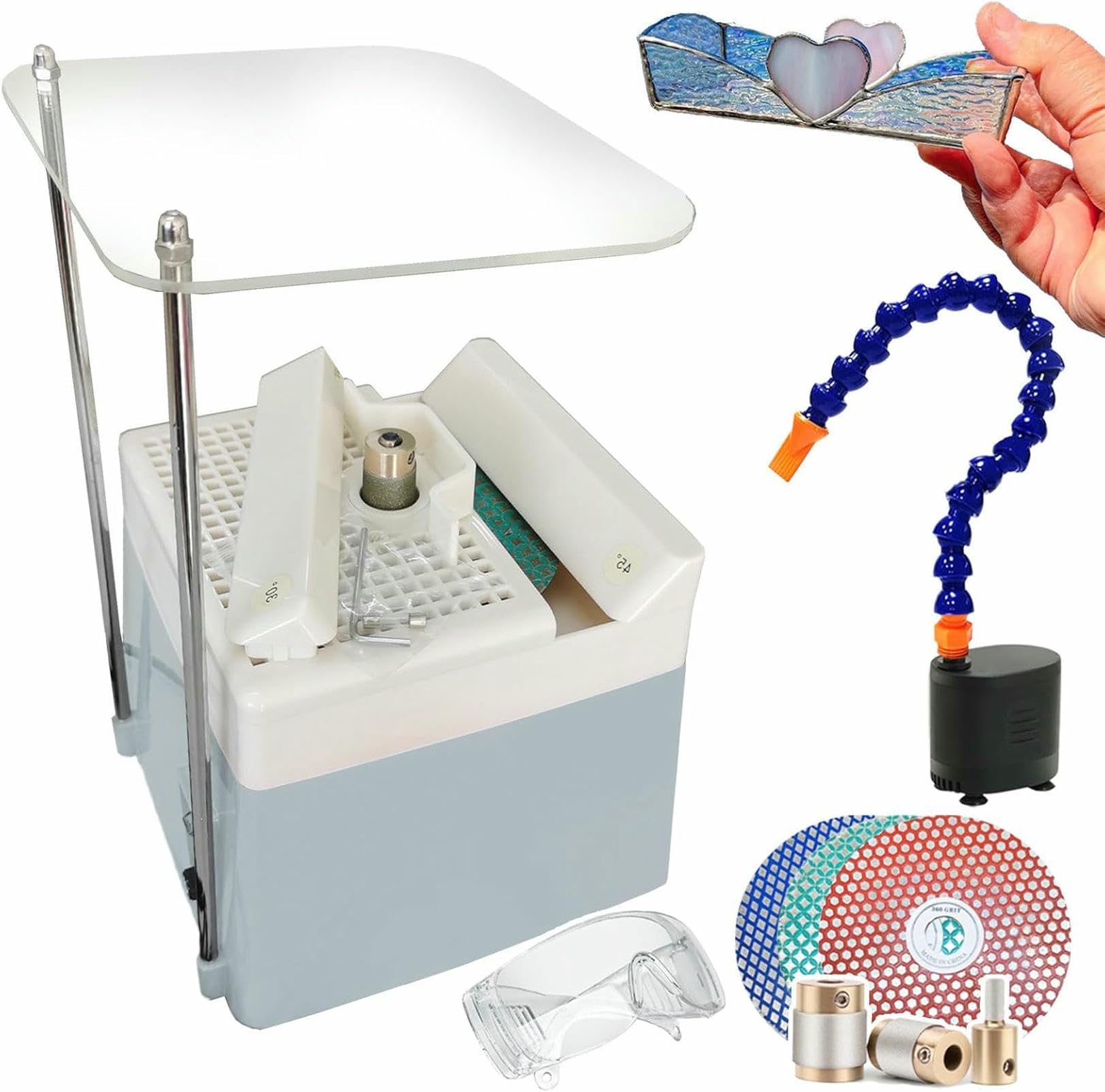 Kit vitrail avec broyeur de verre pour ajuster vos pièces sans effort