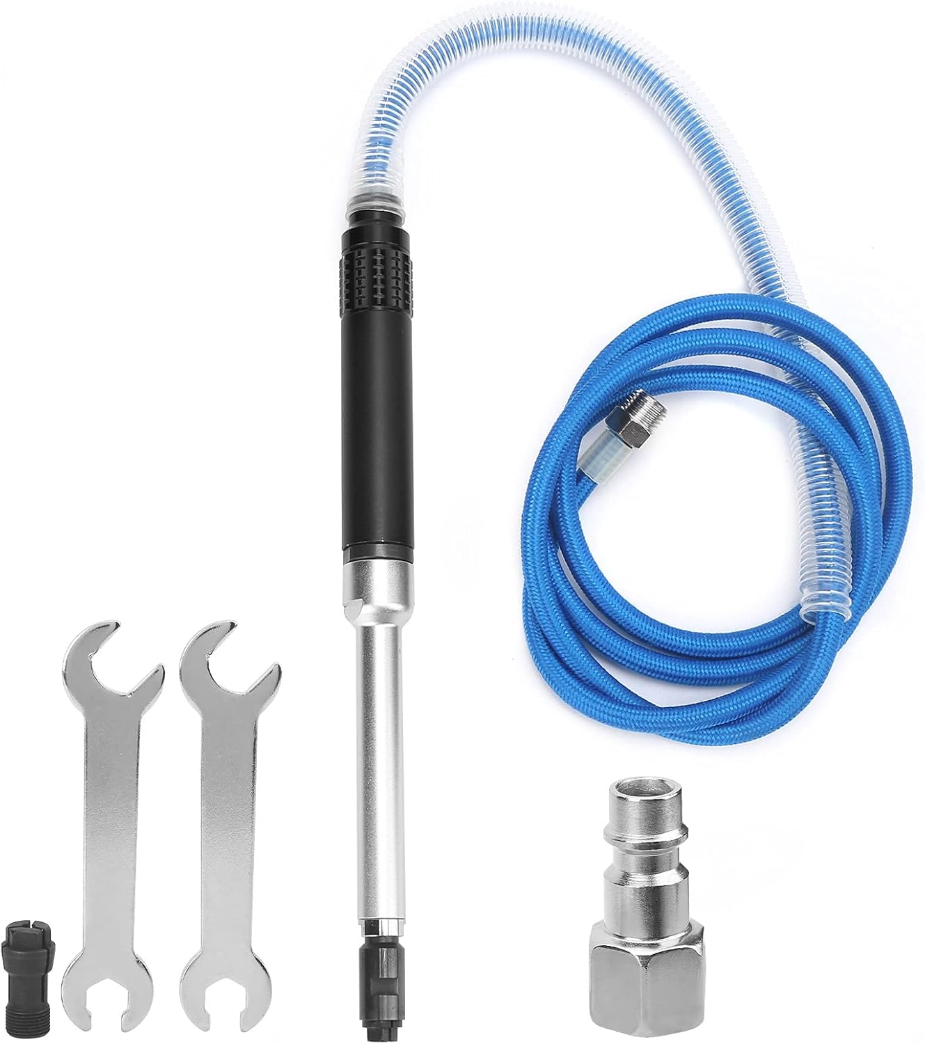 Pencil Air Die Grinder with 23cm 30,000 RPM Adjustable Pneumatic Micro Air Grinding Tool for Polishing, Engraving - High Speed & 3mm/6mm Chuck (American)