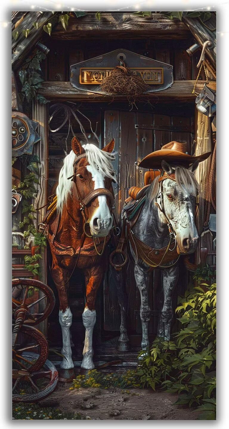Diamond Painting Kit Completo Cavallo Diamond Painting Grandi Dimensioni Case, 60x120cm DIY Passatempo Adulti, Pittura Diamante, Attività Antistress e Relax, Hobby Meditativo, Regalo Donna Y1-1054
