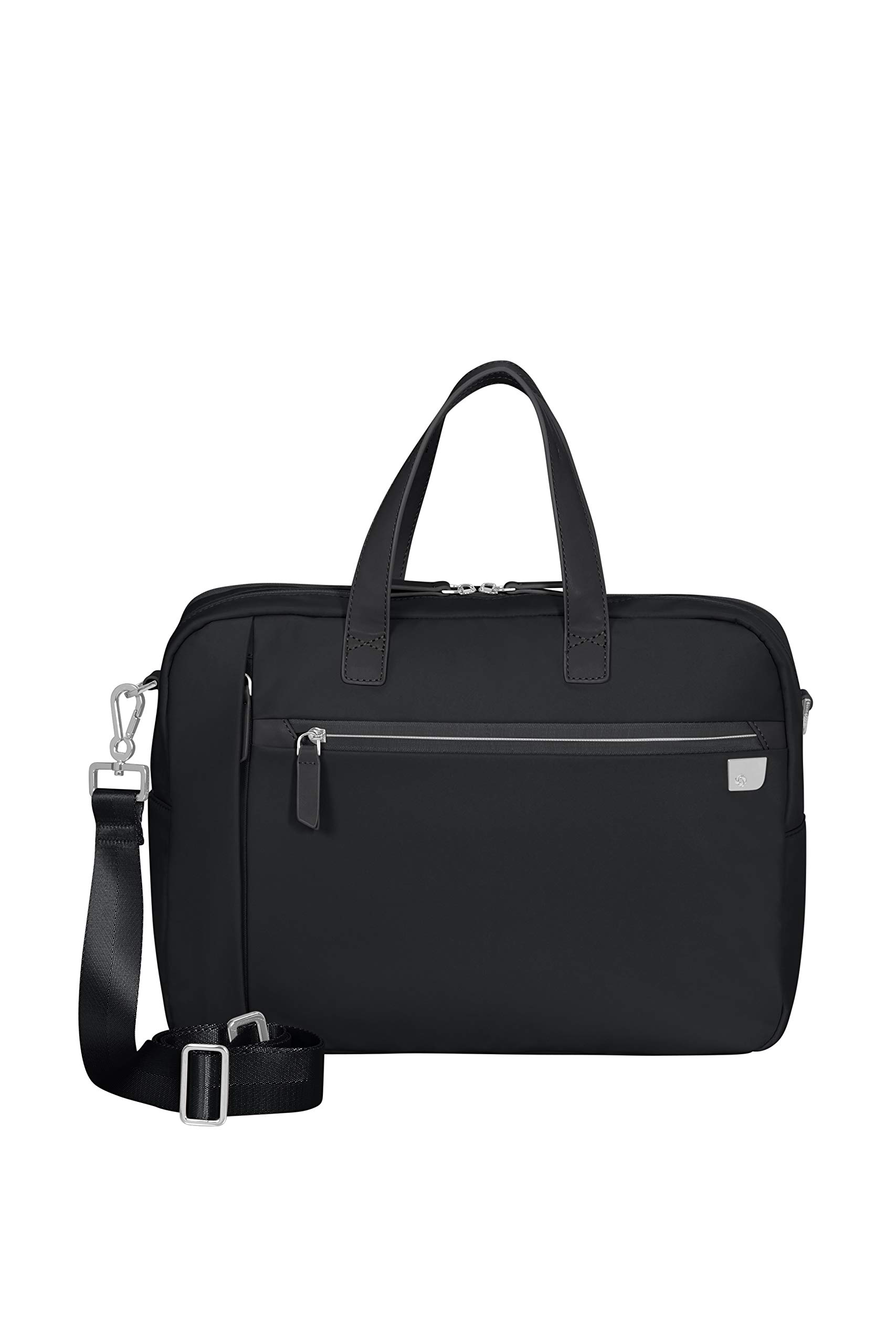 Samsonite Eco Wave Cartella 15.6 pollici con 2 scomparti, 39 cm, 15.5 L, Nero (Black)