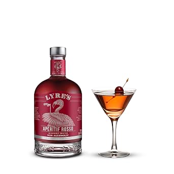 Lyres Aperitif Rosso - Non-Alcoholic Spirit | Sweet Vermouth Style | Gold Medal Winner | 23.7 Fl Oz