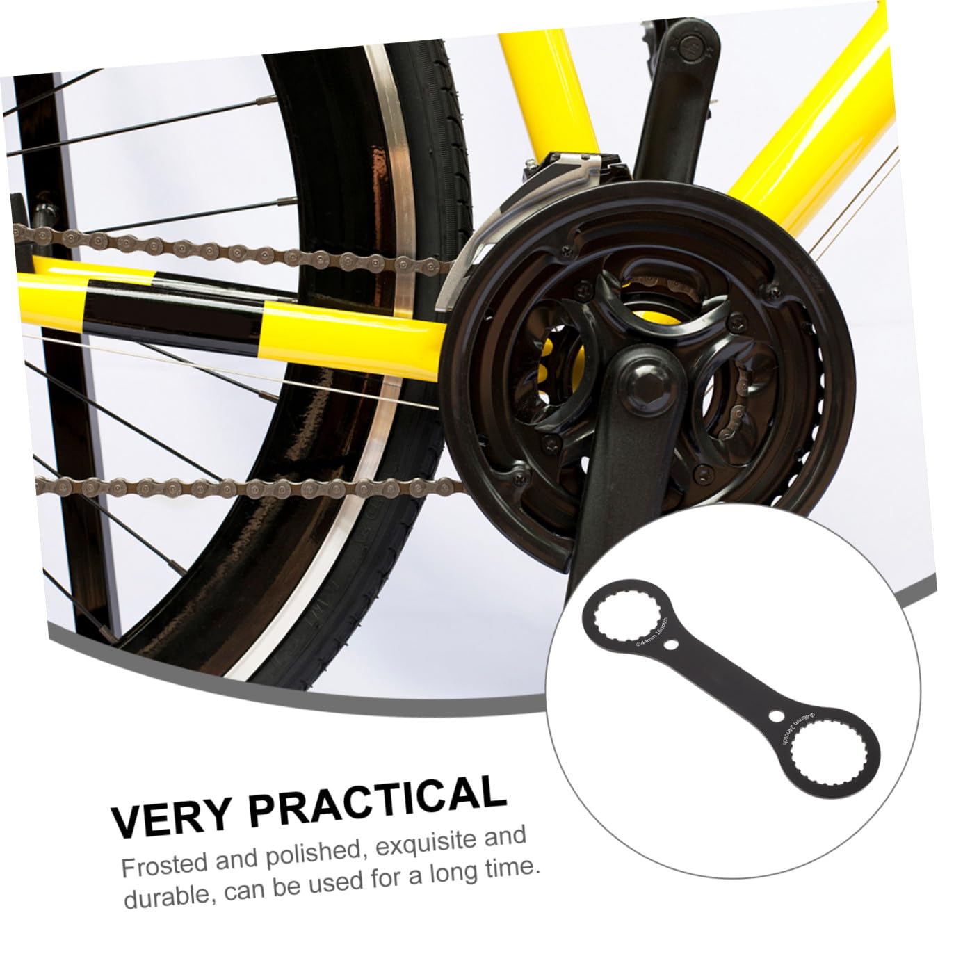 ibasenice 4 Pezzi Chiave per Bicicletta Spanner Ciclismo Riparazione Metter Il Fondo a Strumento di Installazione della Bici attrezzo Chiave per ASSE per Biciclette Lega di Alluminio Black