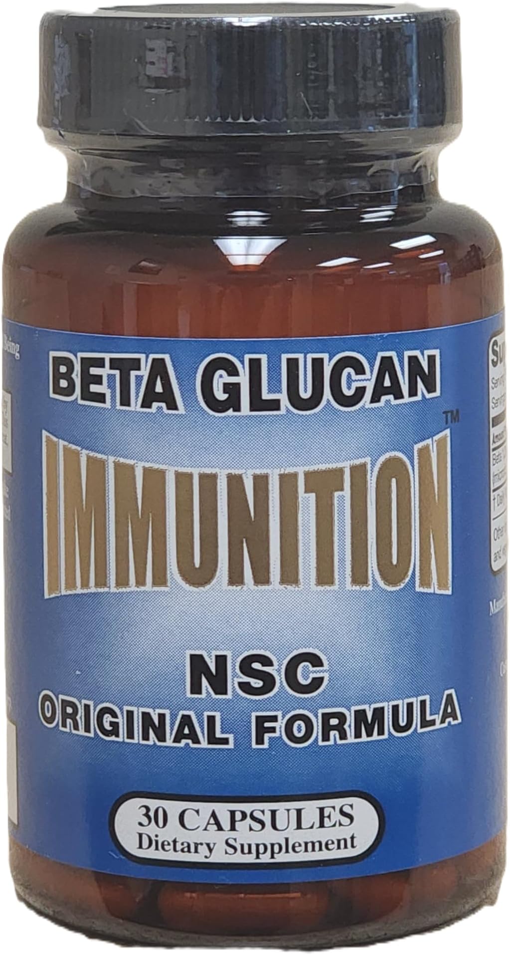 Immunition Nsc-24 Beta Glucan Original Formula 3 Milligrams 30 Capsules