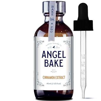 Angel Bake Pure Cinnamon Extract, Concentrated Flavoring, 2 Fluid Ounces, Gluten-Free, Vegan, Keto-Friendly, Kosher Certified