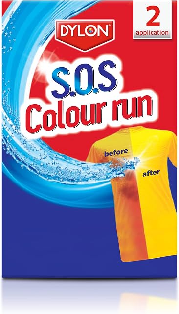 Dylon S.O.S Colour Run Fabric Dye 75 ml, 2 Count (Pack of 1)