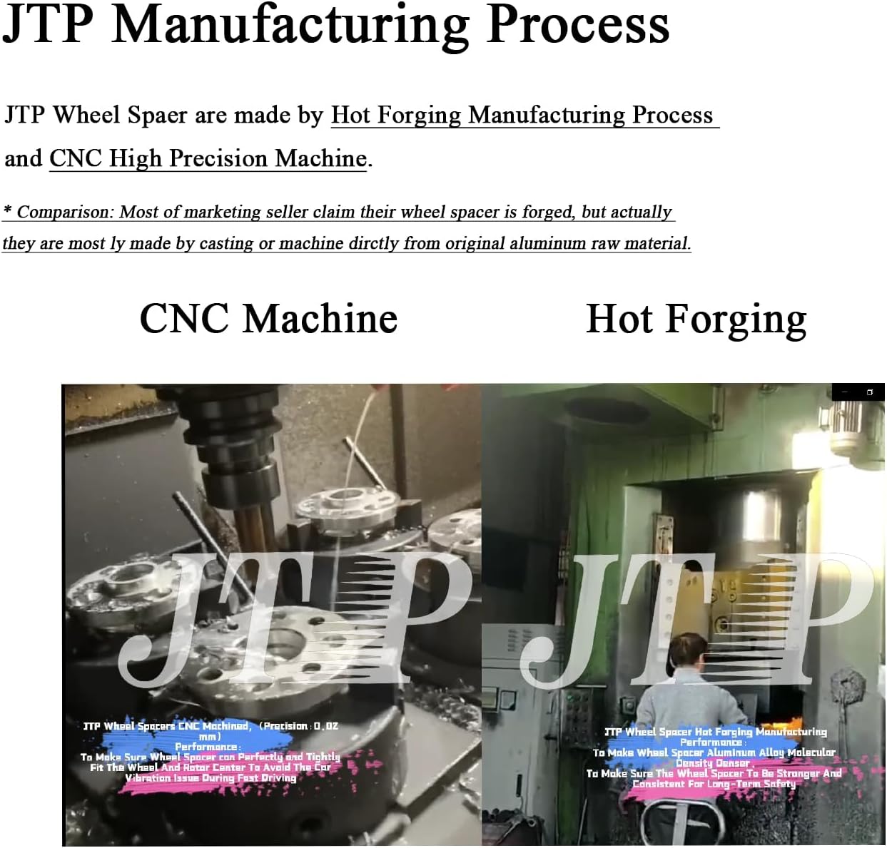 JTP Compatible with Toyota LC300 (Land Cruiser 300) 2021-2026,LC250 (Land Cruiser 250) 2023-2026,Tundra 2022-2026,Tacoma 2024-2026 Safe Hub Centric Hot Forging 4pcs 25mm Wheel Spacers 6x139.7 (25mm)
