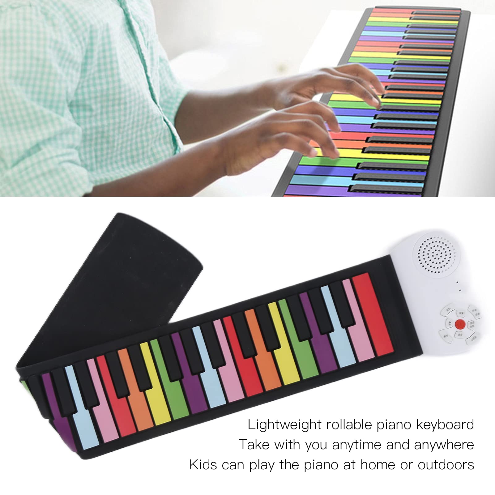 Tastiera Pianoforte 61 Tasti Felenny - Con Microfono, Altoparlante E App, Per Bambini 1-8 Anni
