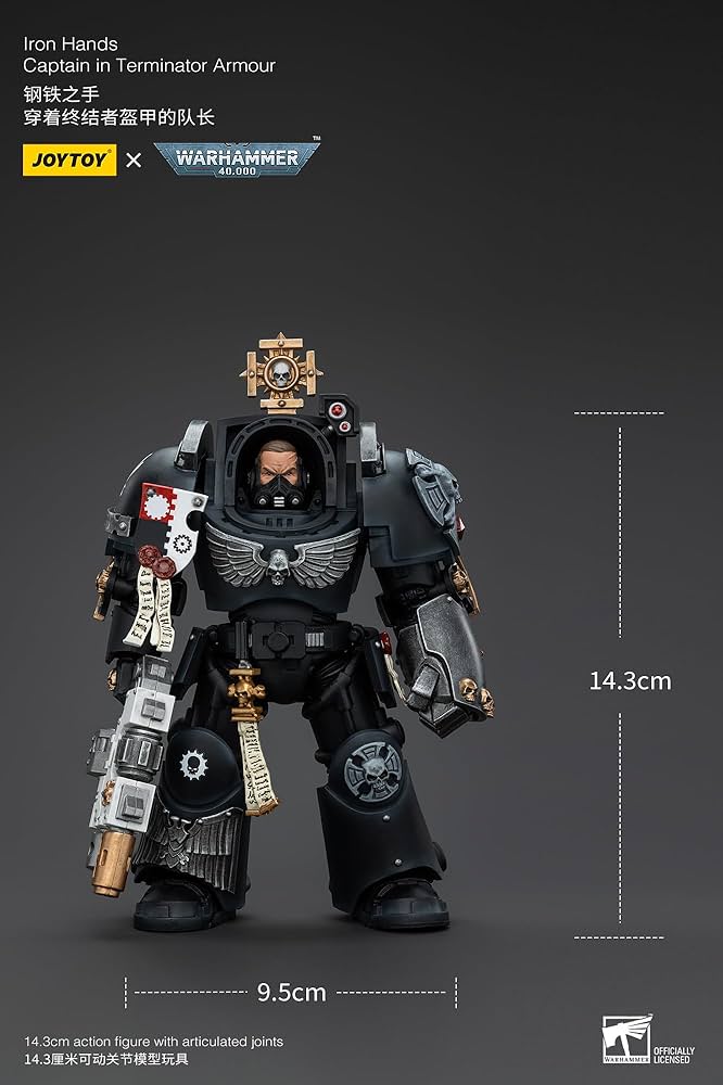 ゲームキャラクター joytoy warhammer 40,000 iron hands Amazon.com: JOYTOY Warhammer 40k Iron Hands Captain in Terminator