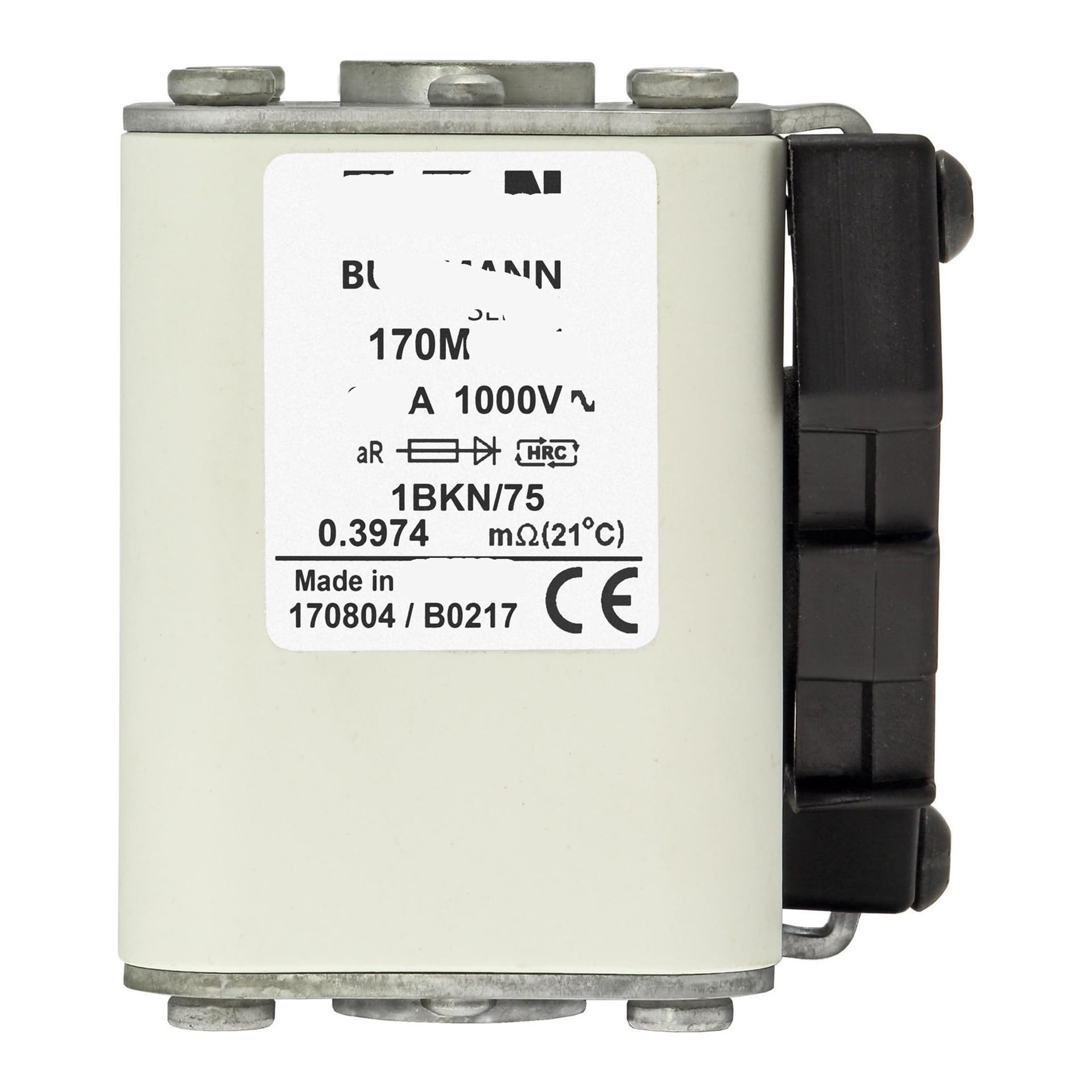 Fusible 170M4922 tipo cubo europeo para instalaciones eléctricas