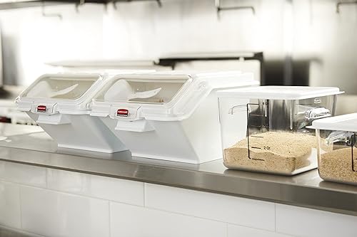 Miniatura 11 de Rubbermaid Commercial Products Plastic Space Saving Square Food Storage Container For Kitchen/Sous Vide/Food Prep, 6 Quart, Clear (Fg630600Clr)