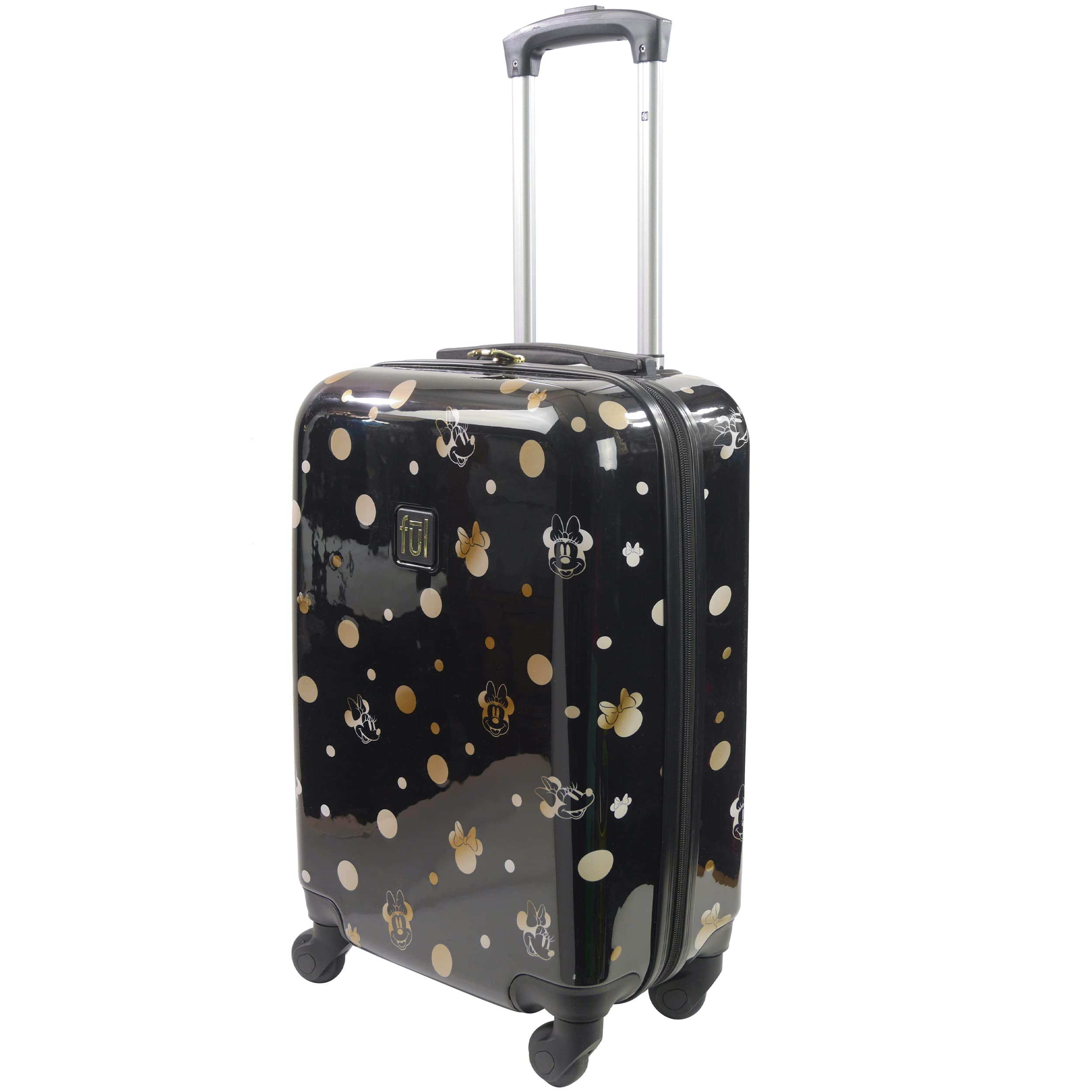 Buy Disney Golden Minnie Mouse 21 Inch Rolling Luggage, Hardshell Carry