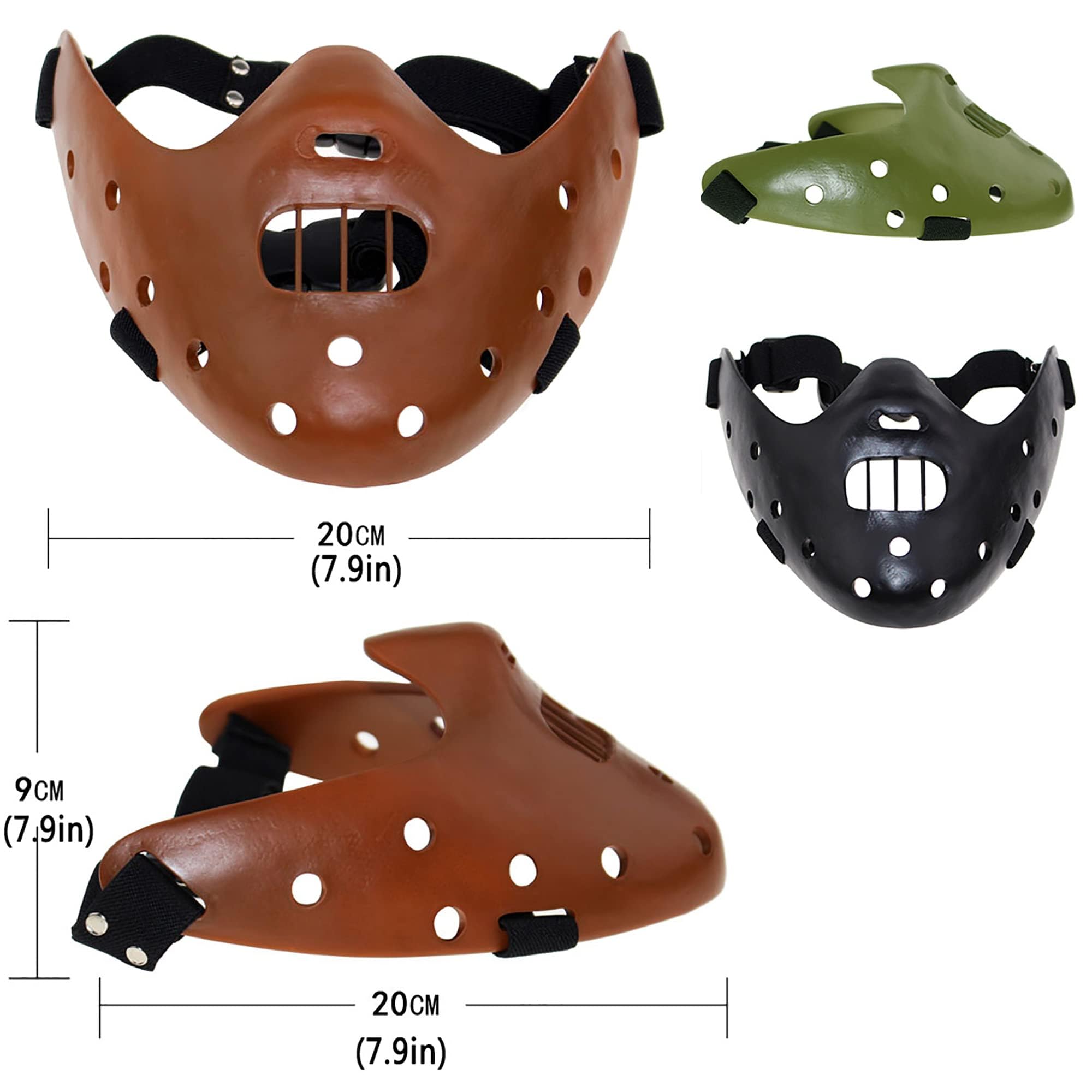 Hannibal Lecter Maschera Horror Film Giocattoli Con Maschera Spaventosa Decorazione Viso In Resina Per Halloween Cosplay E Carnevale