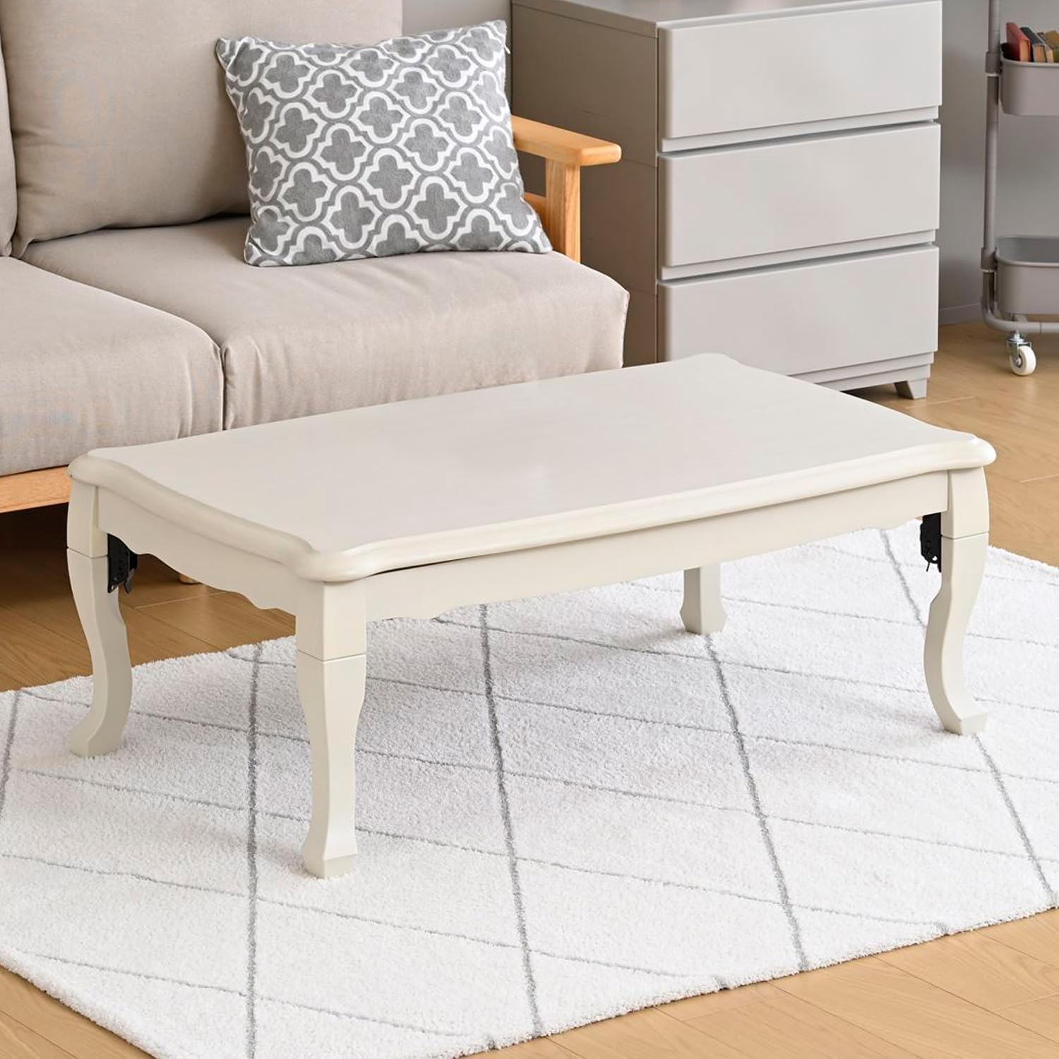 アジアン家具 スツール ローテーブル ラウンド 2台セット アジアン家具