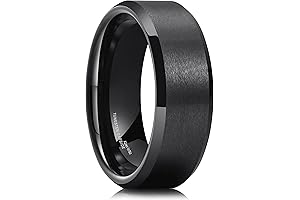 Men's 6-10mm Tungsten Carbide Wedding Band: Timeless Elegance and Unparalleled Strength