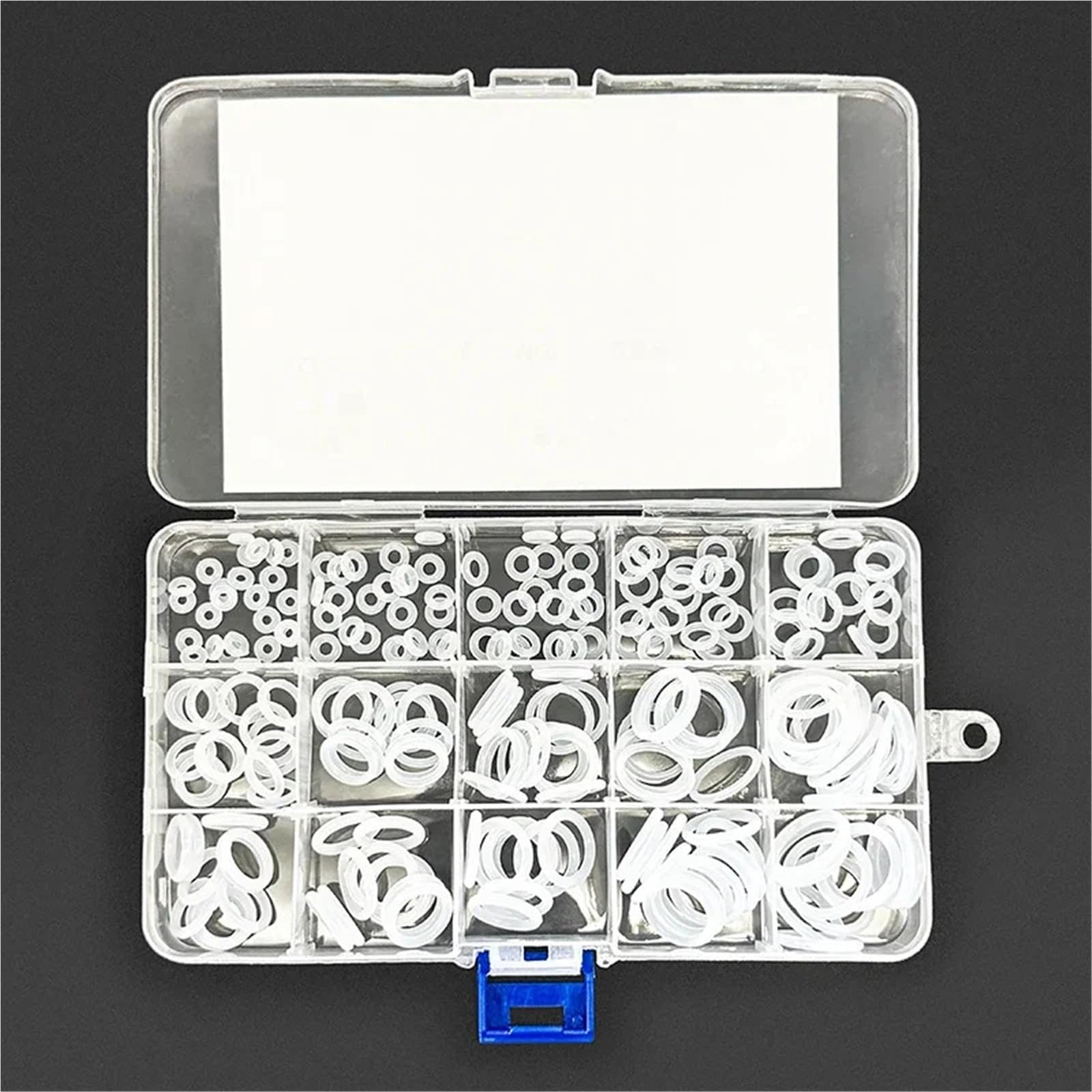 Kit de reparación juntas tóricas silicona, anillos blancos VMQ, sellos válvula grifo en caja, combinación impermeables resistentes al aceite para fontanería, reparación