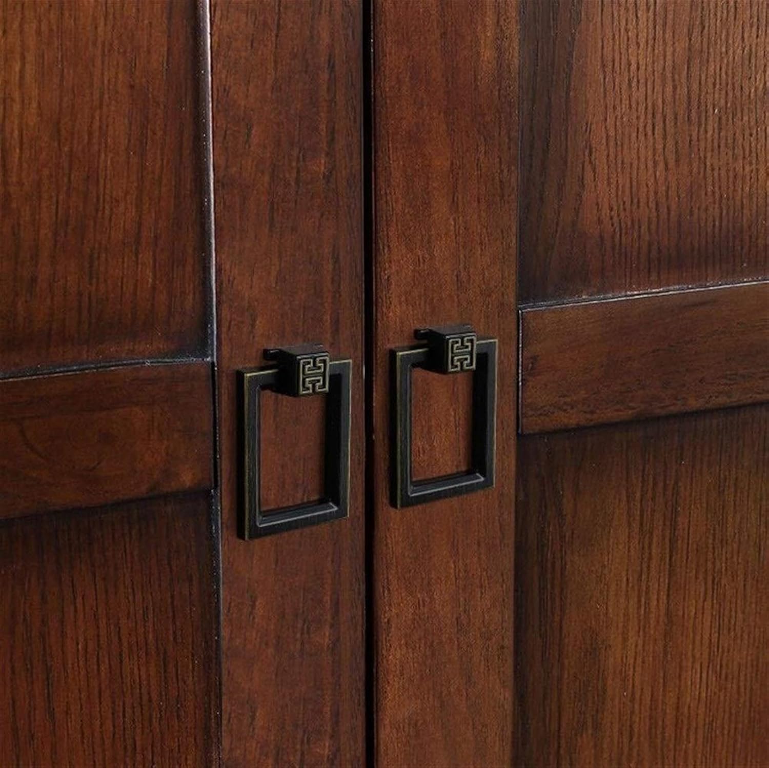 Retro Classical Cabinet Pulls Drawer Dresser Wardrobe Handles Hardware for Kitchen and Bathroom Cabinets Cupboard Pull(Size:Medium)