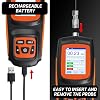 Digital Tesla Meter Handheld Gauss Meter Surface Magnetic Field Tester 0~2500mT High Sensitive Hall Sensor Gauss Meter HD TFT Display mT/GS Measurement