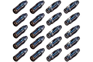 Neutrik Lot of 20 (10 Each) New NC3FXX-B Female XLR & NC3MXX-B...