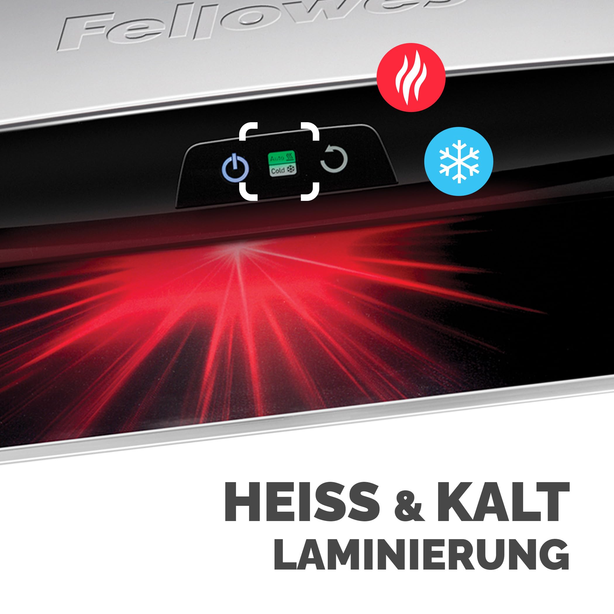 Fellowes A3 Laminiergerät Neptune 3 - bis 175 Mikron - Aufwärmzeit nur 60 Sekunden - AutoSense Technologie und Folien-Tracker - inkl. 10 gratis Laminierfolien
