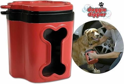 Miniatura 2 de Doggie Dipper - Limpiador portátil de patas de perro - Rápido y fácil de usar - Mantiene los muebles y alfombras lejos de las patas fangosas -