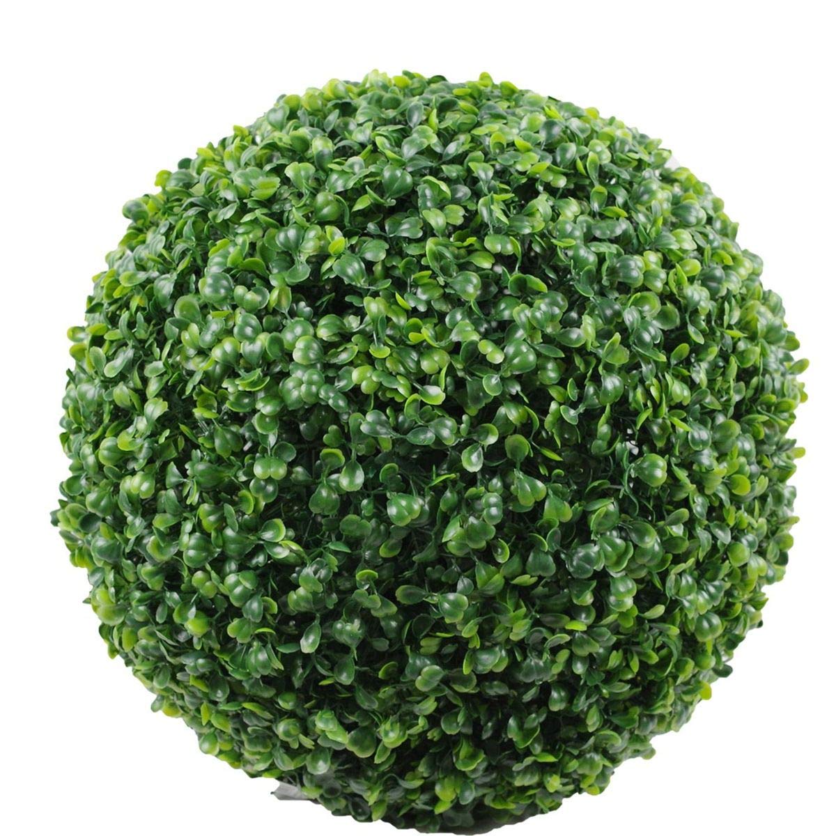 Boule de buis artificiel vert 25cm pour décorer sans entretien