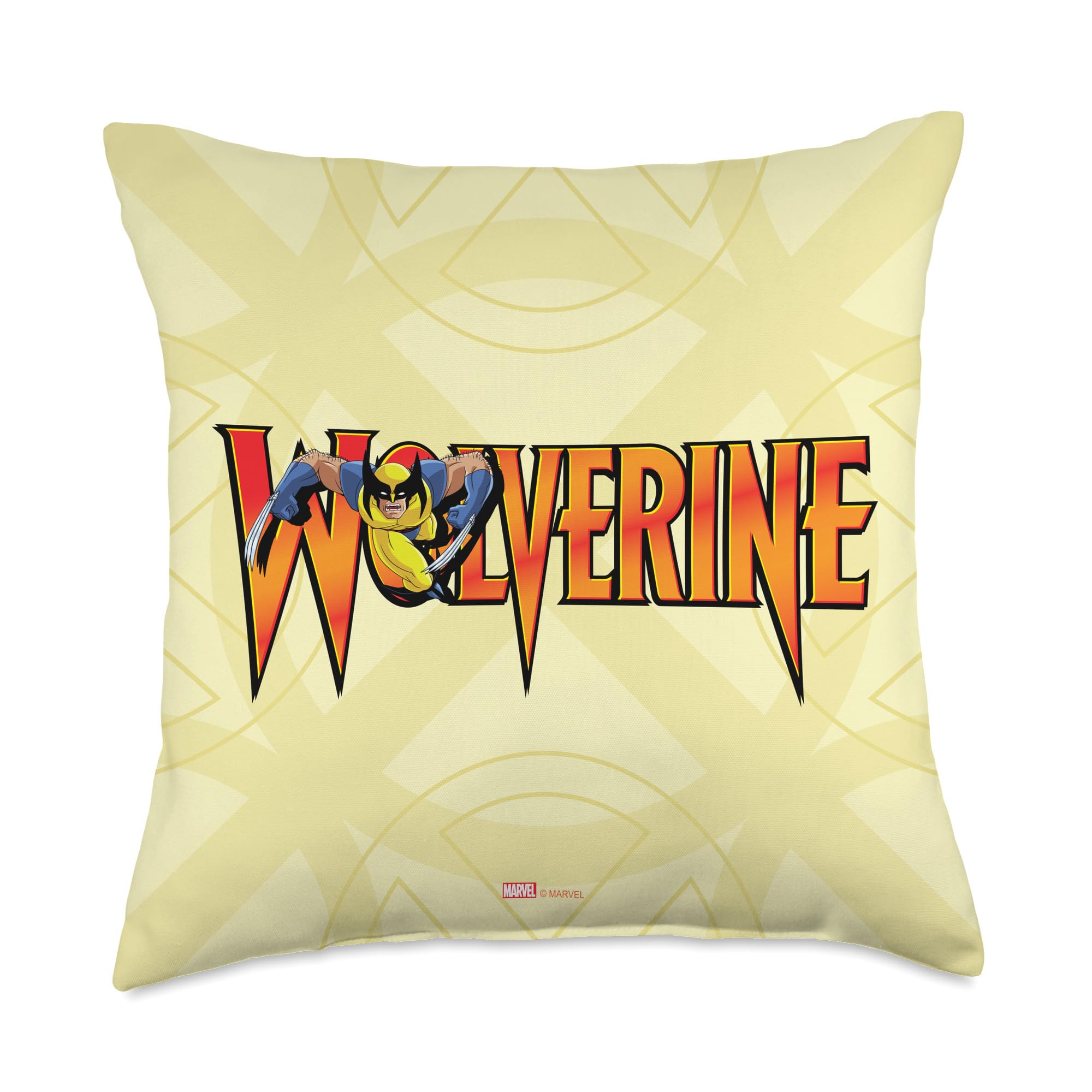 Coussin Wolverine Marvel X-Men pour soulager le dos sur un canapé fatigué