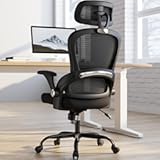 TRALT Office Chair - Ergonomic Office Chair with Back Support&comma; Computer Chair - Home Office Desk Chair&comma; 330 lbs Wide Seat Big and Tall Office Chairs with Headrest&comma; Comfy Desk Chairs &lpar;Black&rpar;
