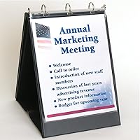 Vista 3 de StoreSMART VH430 - Carpeta de presentación con caballete con tapa abatible, vertical, color negro