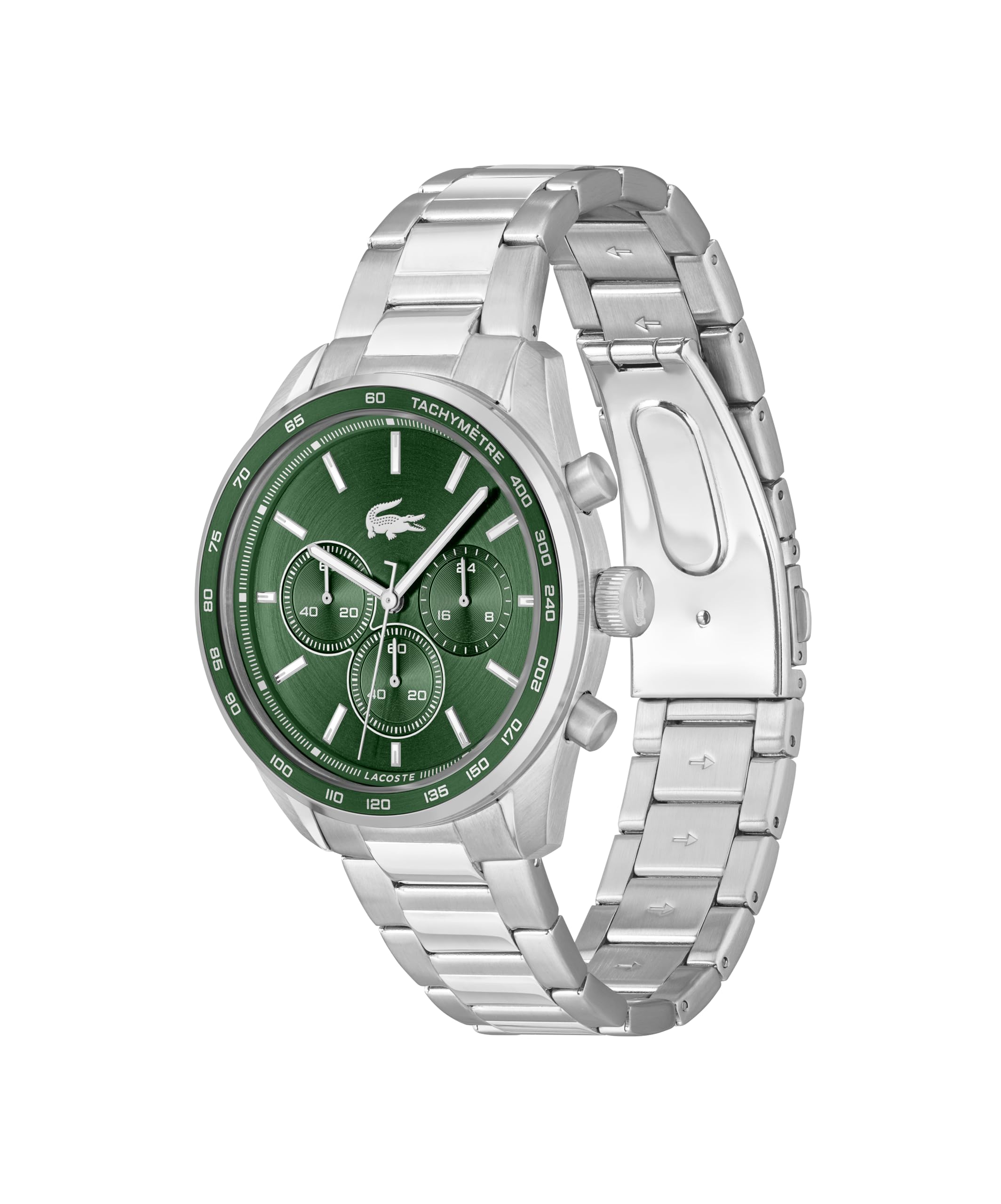 Lacoste Reloj Cronógrafo de Cuarzo Colección Boston para Hombre con Pulsera de Cuero o Acero Inoxidable en Enlace o Malla