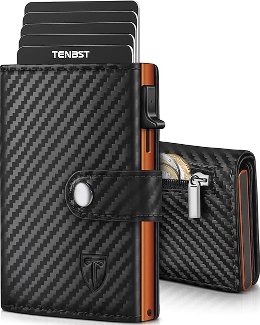 TENBST Men's Carbon Fiber Wallet Review: Stylish RFID-Blocking Card Holder