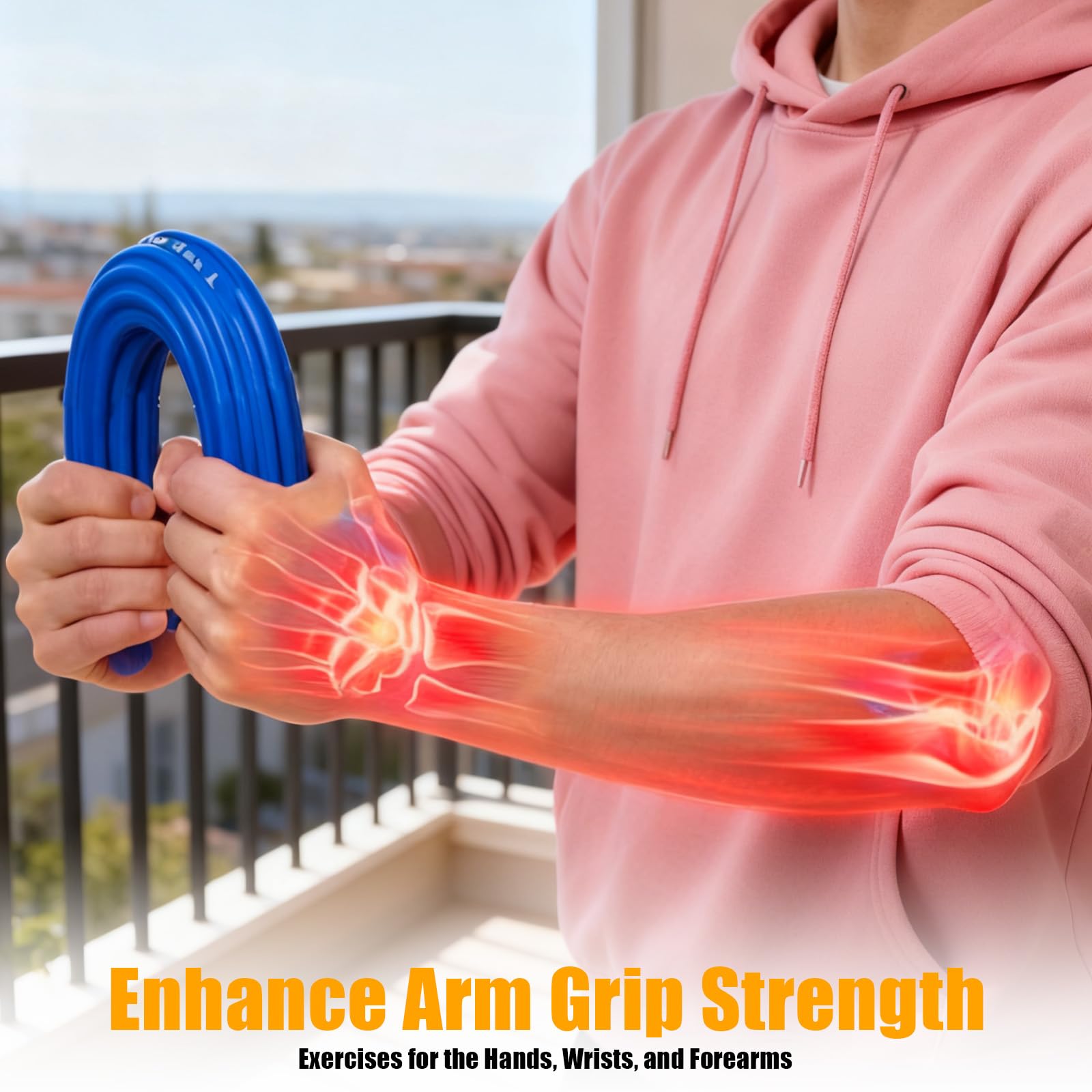 4 Piezas Barra de Terapia Flexible, Barra de Resistencia Flexible, Varilla de Terapia de Codo de Tenista, Mejorar la Fuerza de Agarre, Barra para Codo de Golfista, Aliviar el Dolor