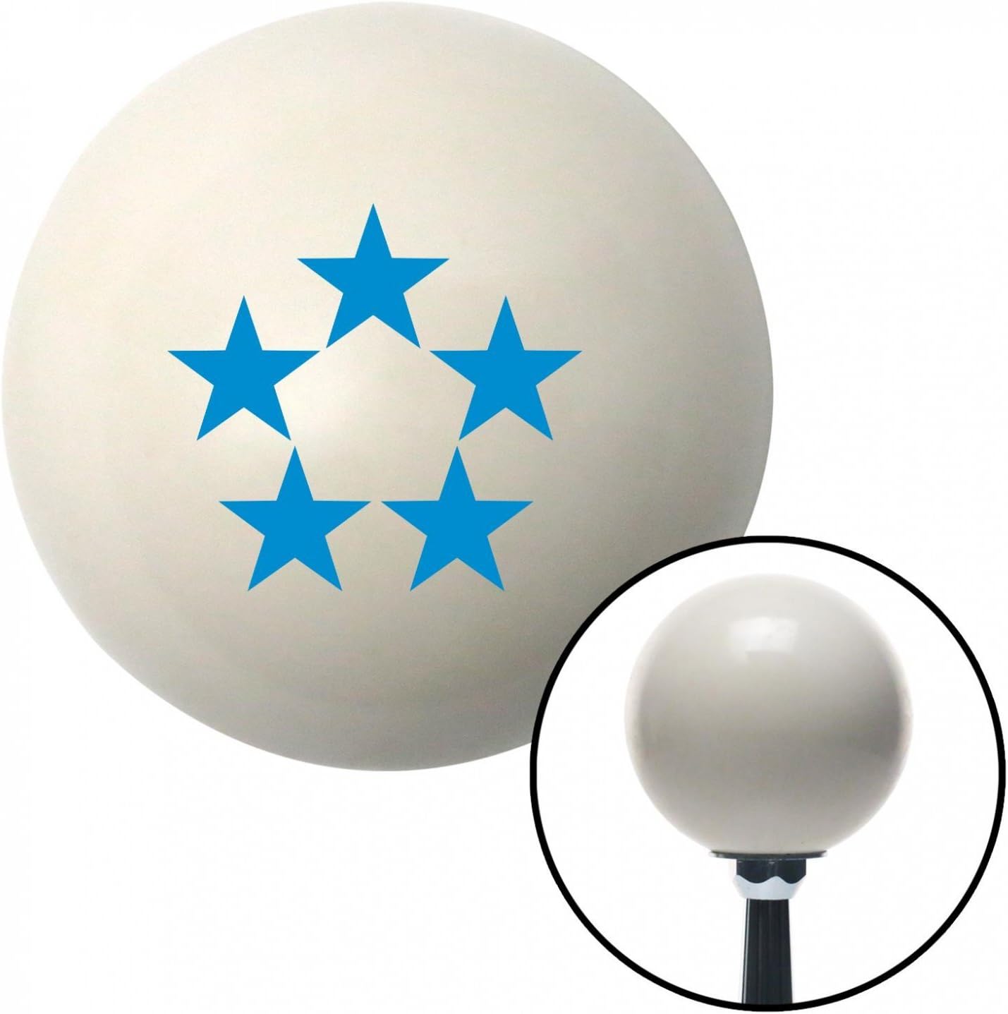 American Shifter 31994 Ivory Shift Knob with 16mm x 1.5 Insert (Blue Officer 11 - General of Air Force)