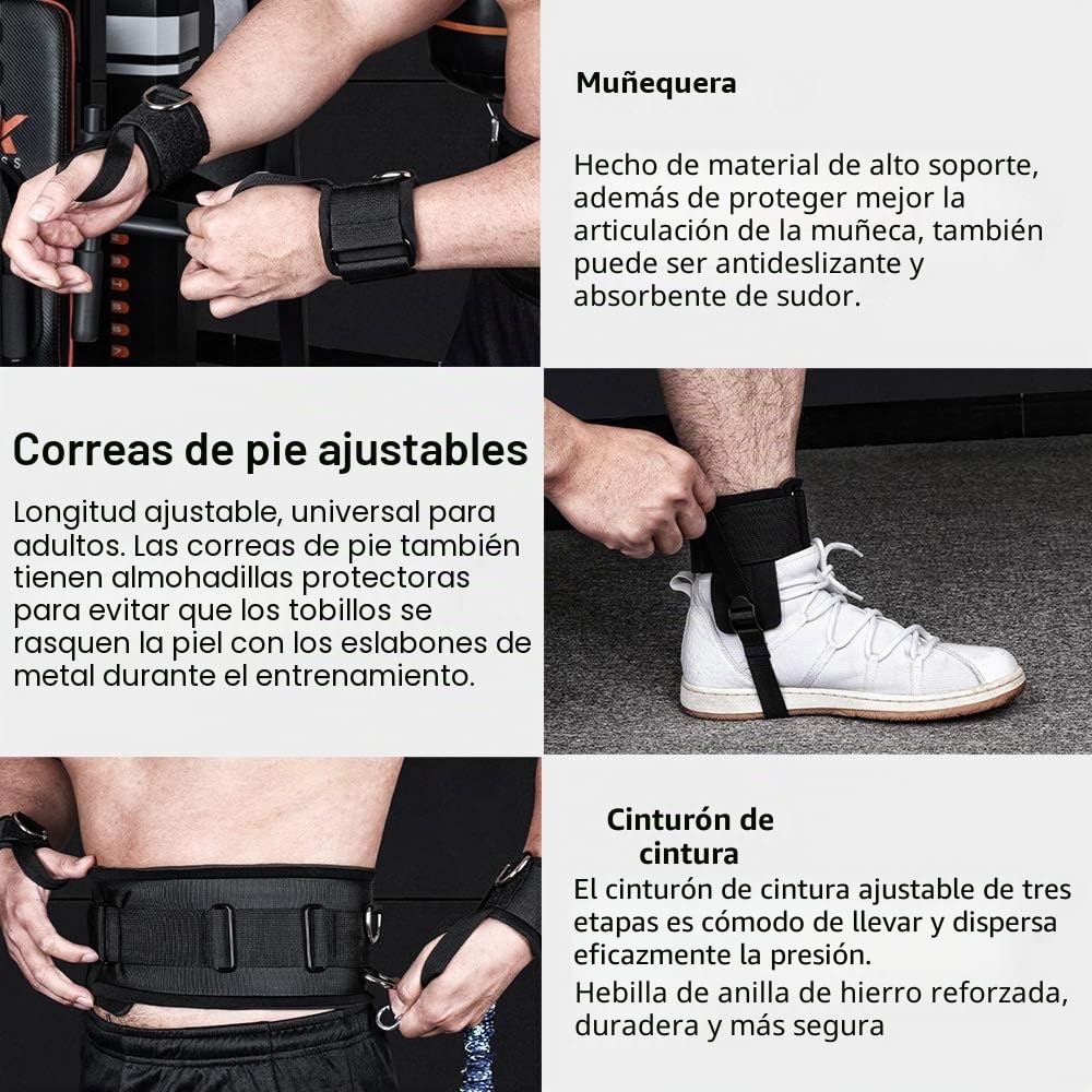 Juego de Bandas de Resistencia de Boxeo para Velocidad y Agilidad, Banda de Entrenamiento, Bandas de Ejercicio de Tobillo, Correas de Tobillo para Entrenamiento de Resistencia, Mejora la