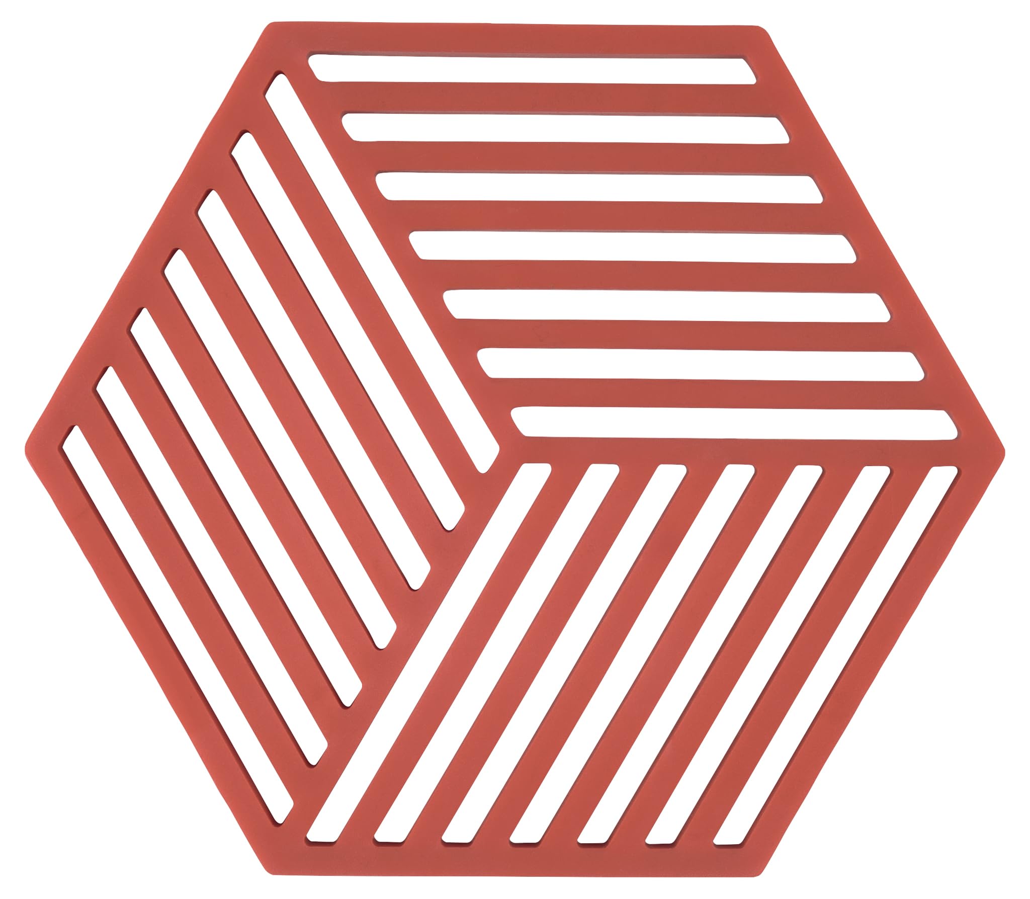 Zone Denmark Hexagon Trivet 16 x 14 x 1 cm Burned Red