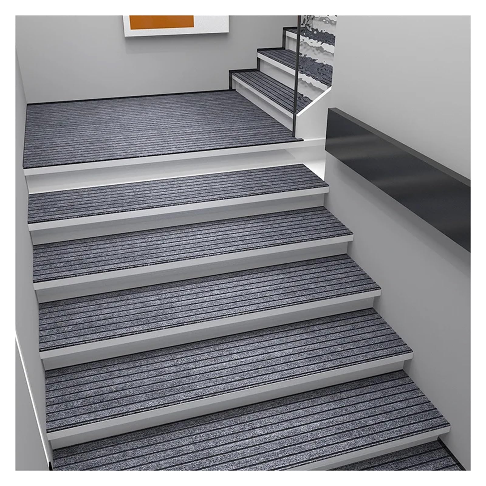 Tapis d'escalier pour escalier glissant et bruyant tapis de marche 5pcs