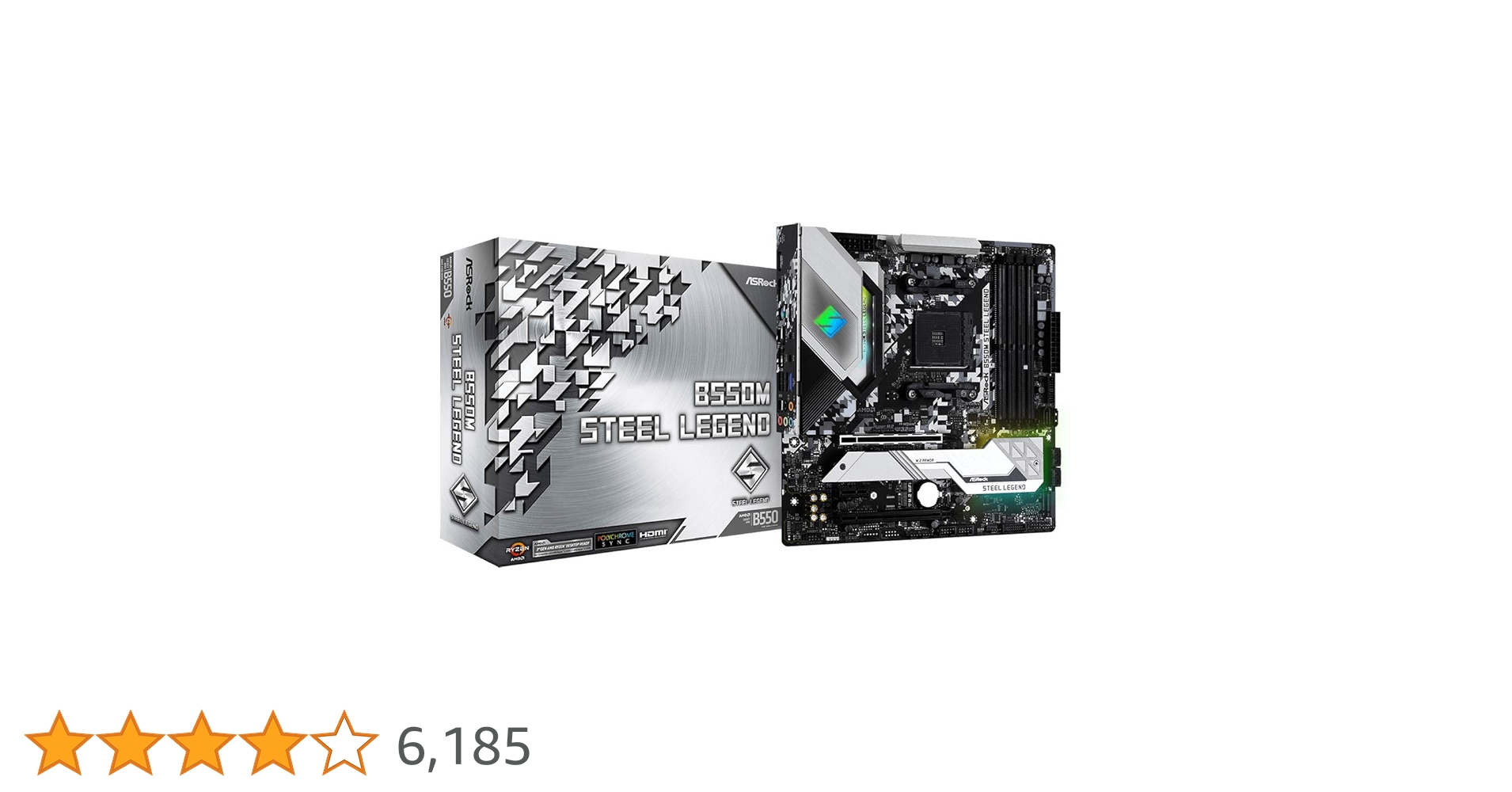Asrock B550M Steel Legend マザーボード 新品未開封 マザーボード B550M Steel Legend ［MicroATX /Socket AM4］｜の通販は