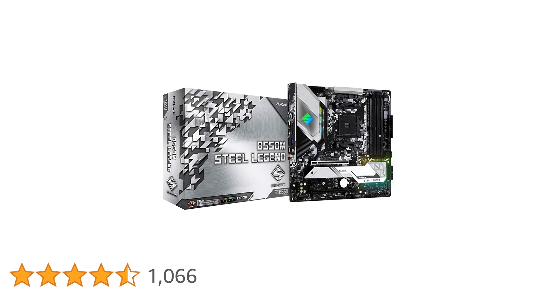 ASRock B550M Steel Legend Supports 3rd Gen AMD AM4 Ryzen™ / Future