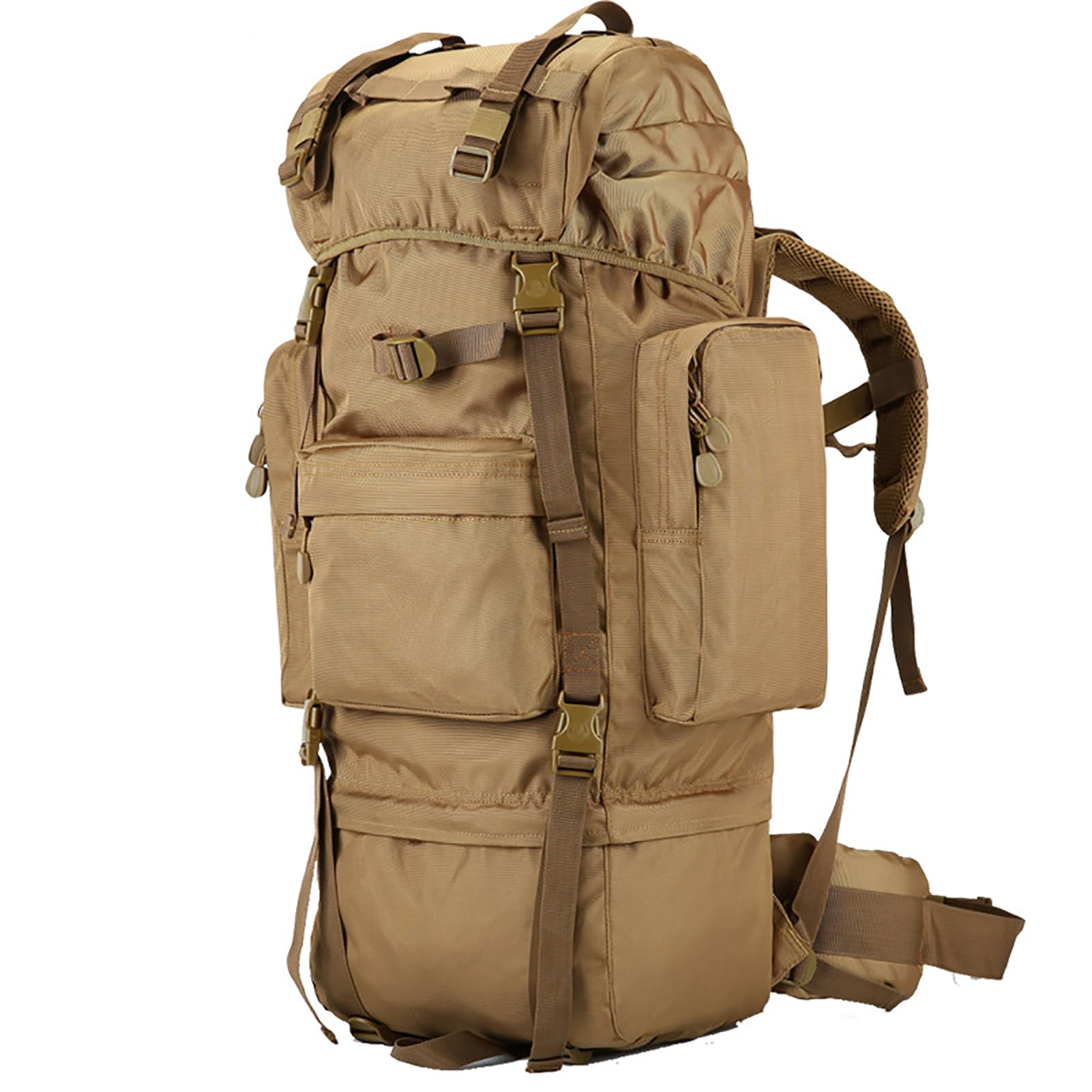 100L Sacs à Dos de randonnée avec Housse de Pluie et Cadre Interne Grande Sac à Dos Trekking Homme Femme Sac a Dos Imperméable Survie Complet pour Camping, Voyage, Chasse, Escalade