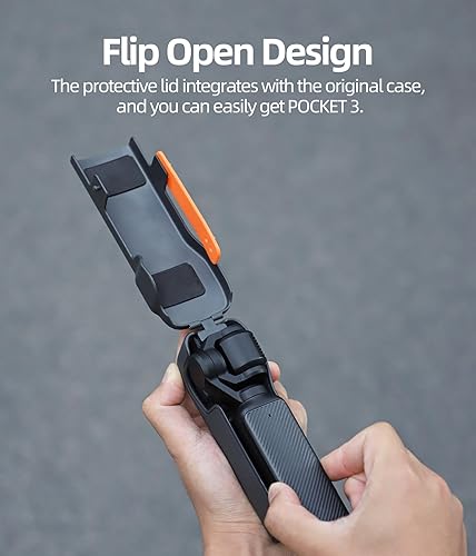 Miniatura 2 de Funda de cardán para lente de cámara DJI Osmo Pocket 3, funda protectora de pantalla de lente de cámara sin desmontaje con correa de silicona