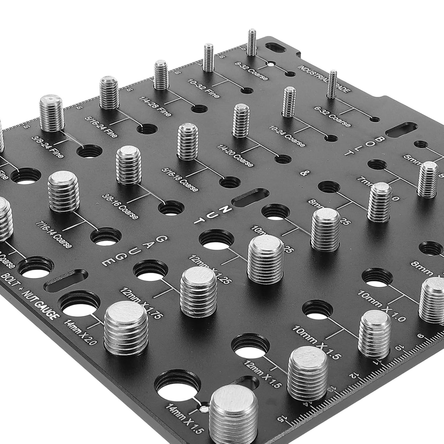 Bolt and Nut Thread Checker Thread Gauge for Precise Screw Measurement Sturdy Tool for Accurate Bolt Identification for Various Projects and Applications